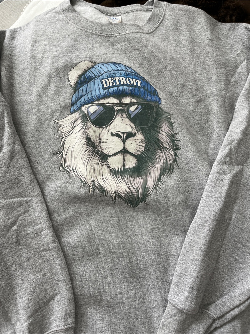 Detroit Lion Graphic Crewneck Sweatshirt -